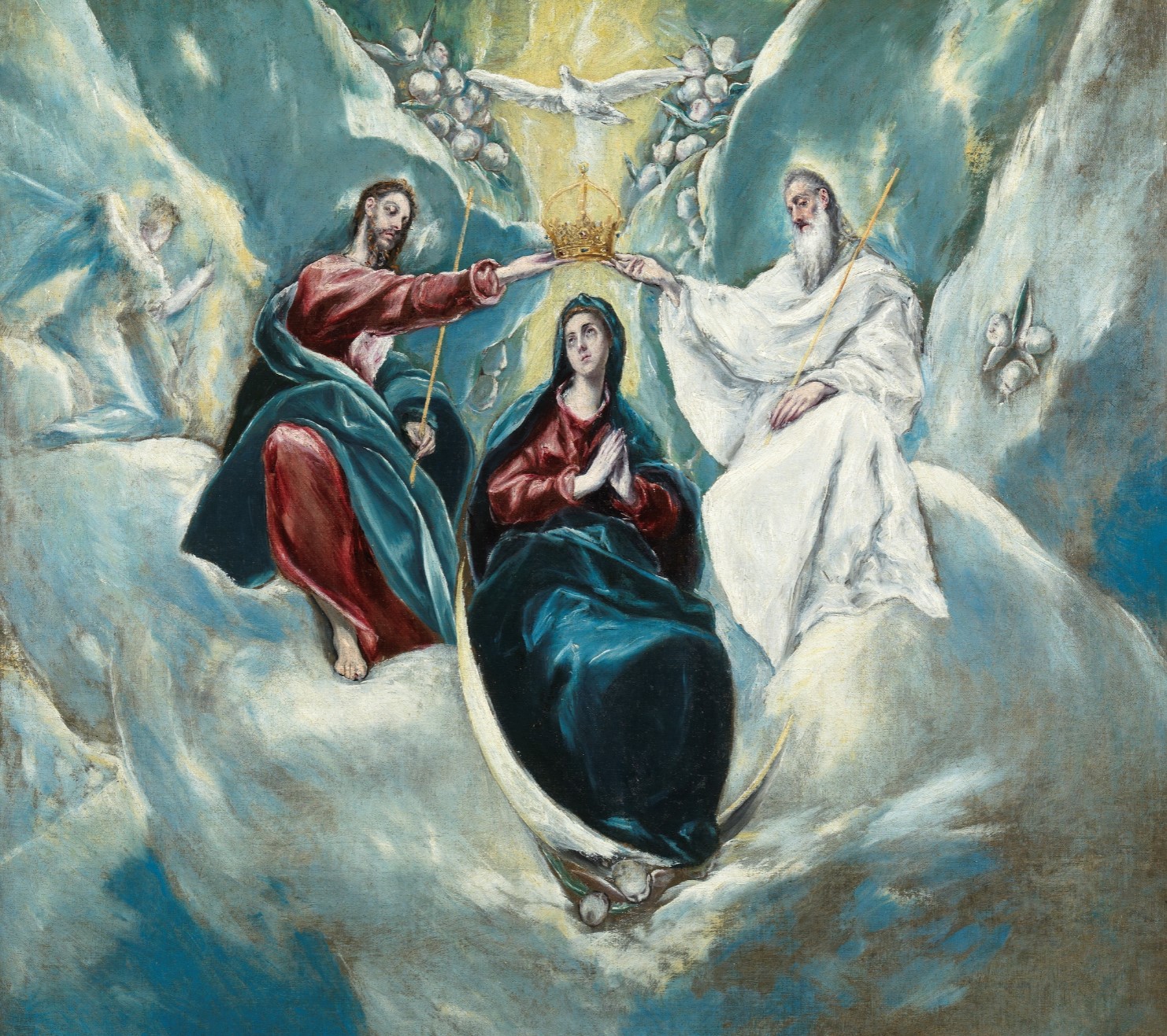 La Coronación de la Virgen (El Greco 1591)