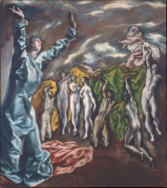 El Greco, La visión de San Juan, c. 1609-14, óleo sobre lienzo, 222,3 x 193 cm (Museo Metropolitano de Arte)